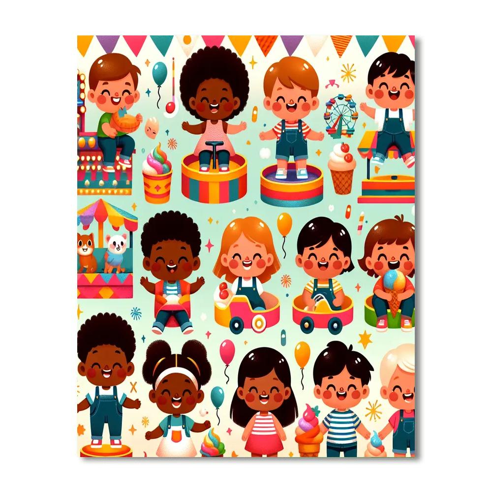 Carnival Fun Fair Paint By Number