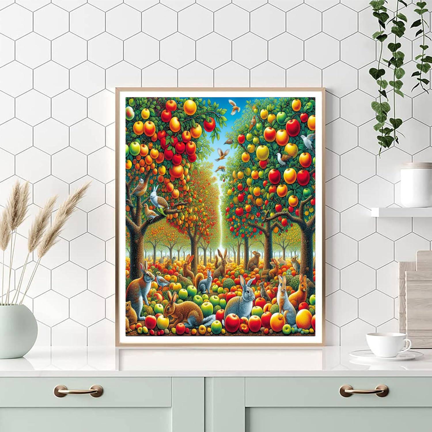 Sunny Orchard Adventure DIY Paint By Numbers