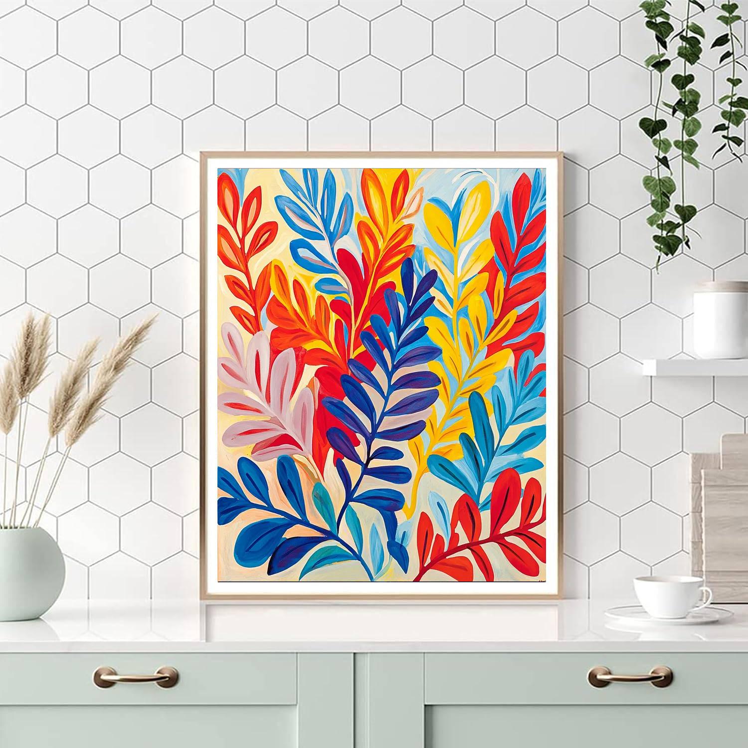 Henri Matisse Inspired Colorful Patterns Of Nature  Paint By Numbers