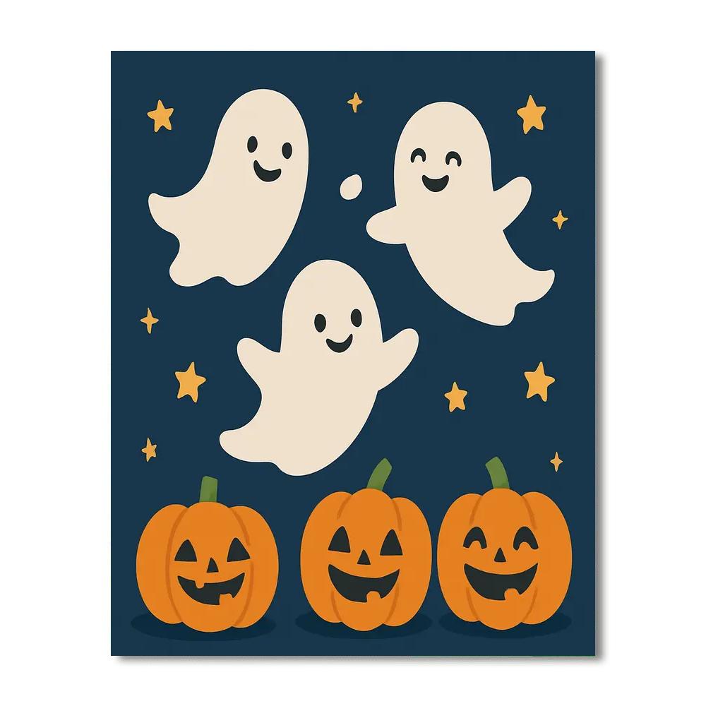 Giggle Ghosts Paint By Numbers