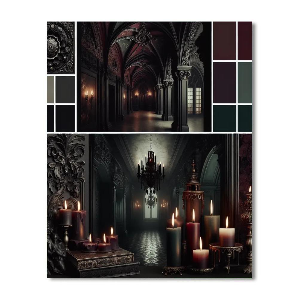 Gothic Enigma Abode Painting Number Kit