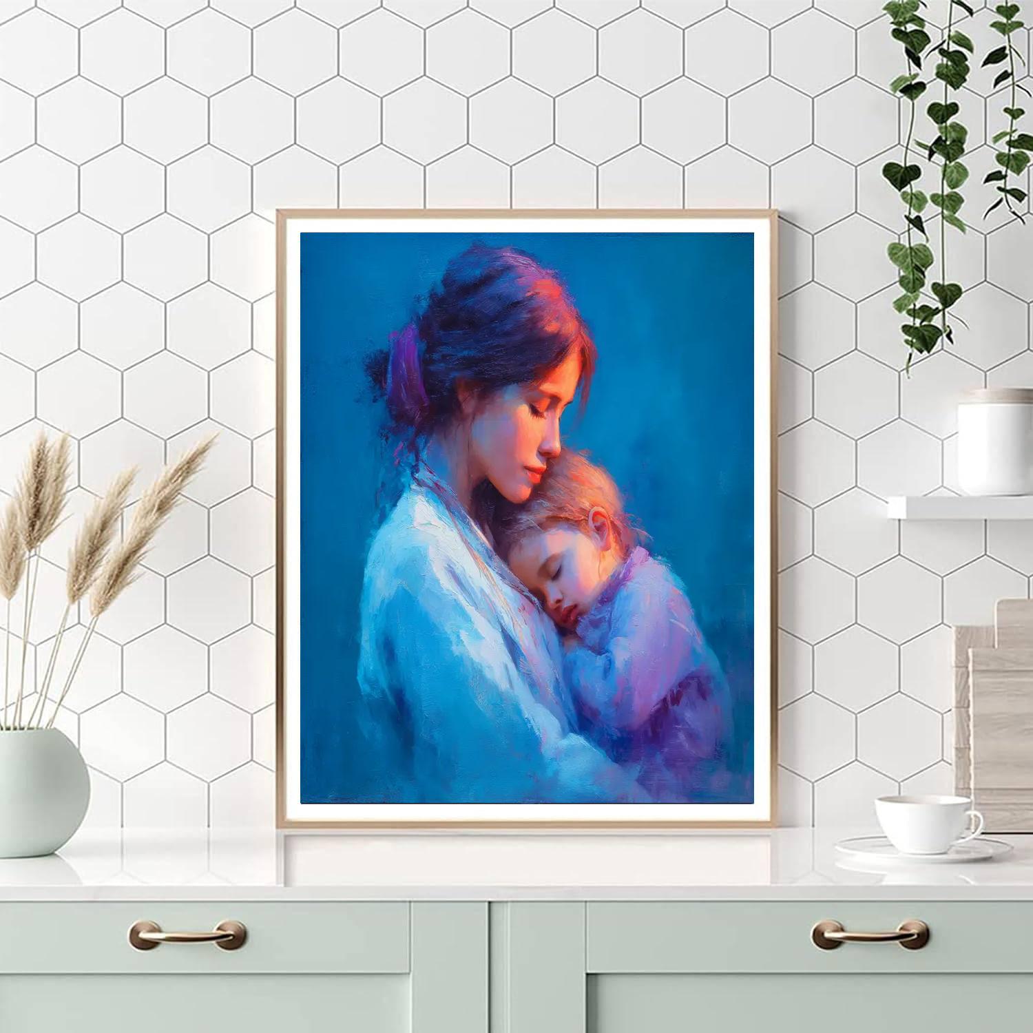 Cuddled In Love Number Painting