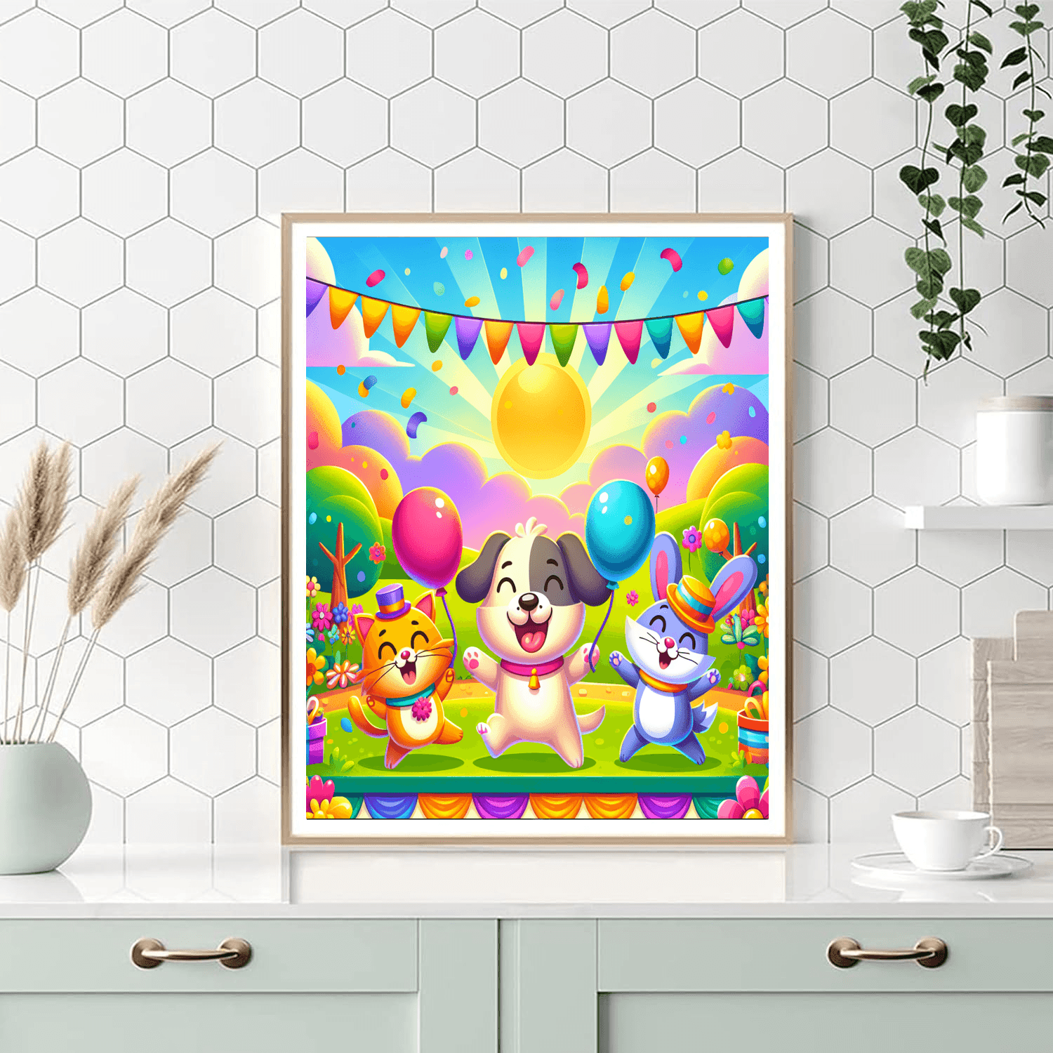 Animal Friendship Festival Painting By Numbers Kit