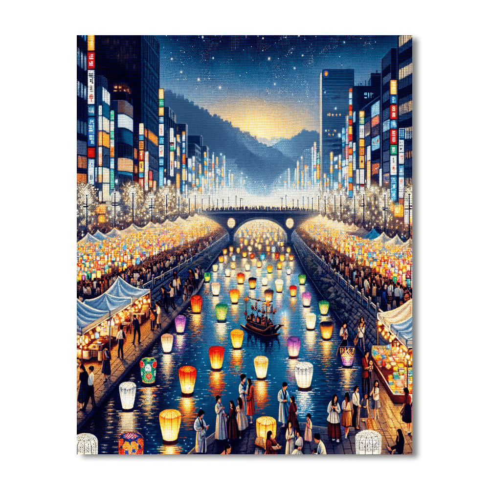 The Seoul Lantern Festival Paint By Color