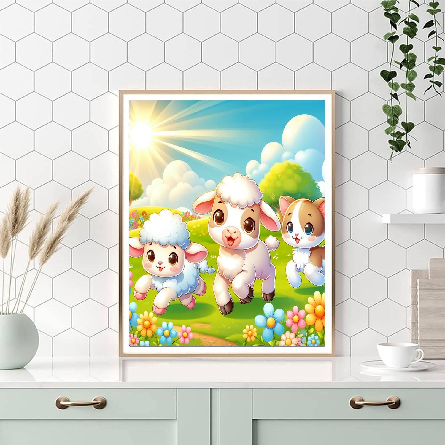 Curious Baby Animals Paint By Number