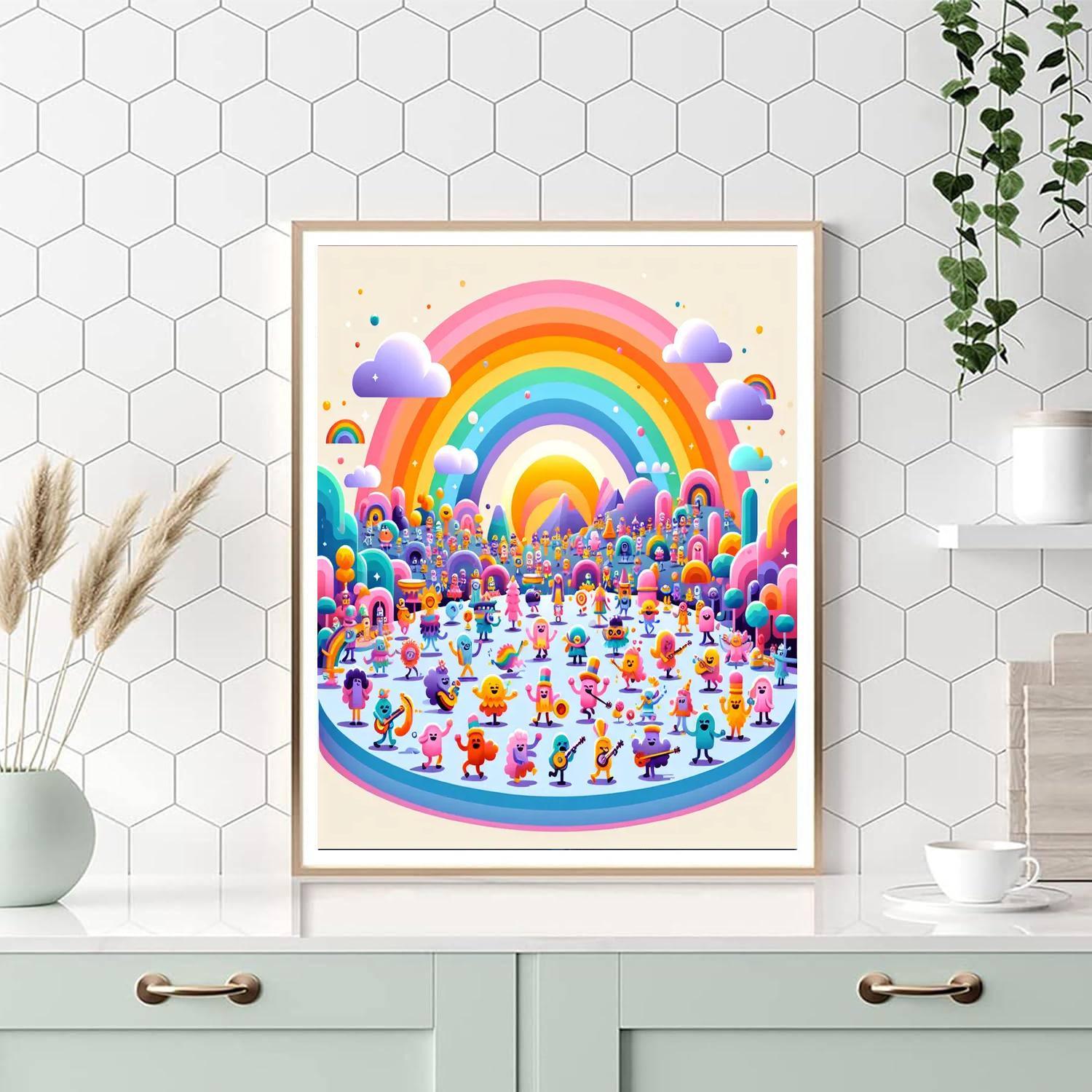 Rainbow Kingdom Celebration Paint By Number