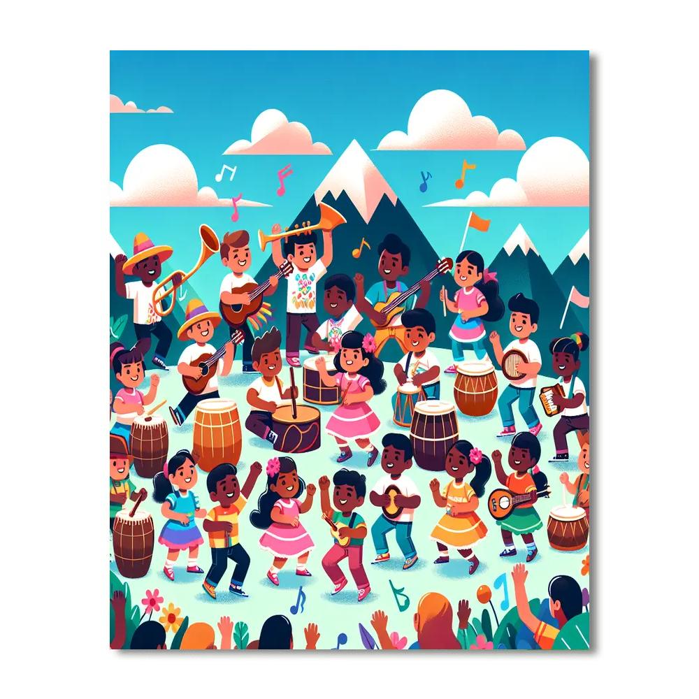 Mountain Top Music Festival Painting Number Kit
