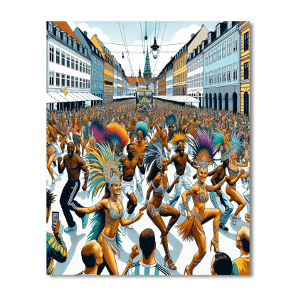 Copenhagen Carnival - Denmark Number Painting