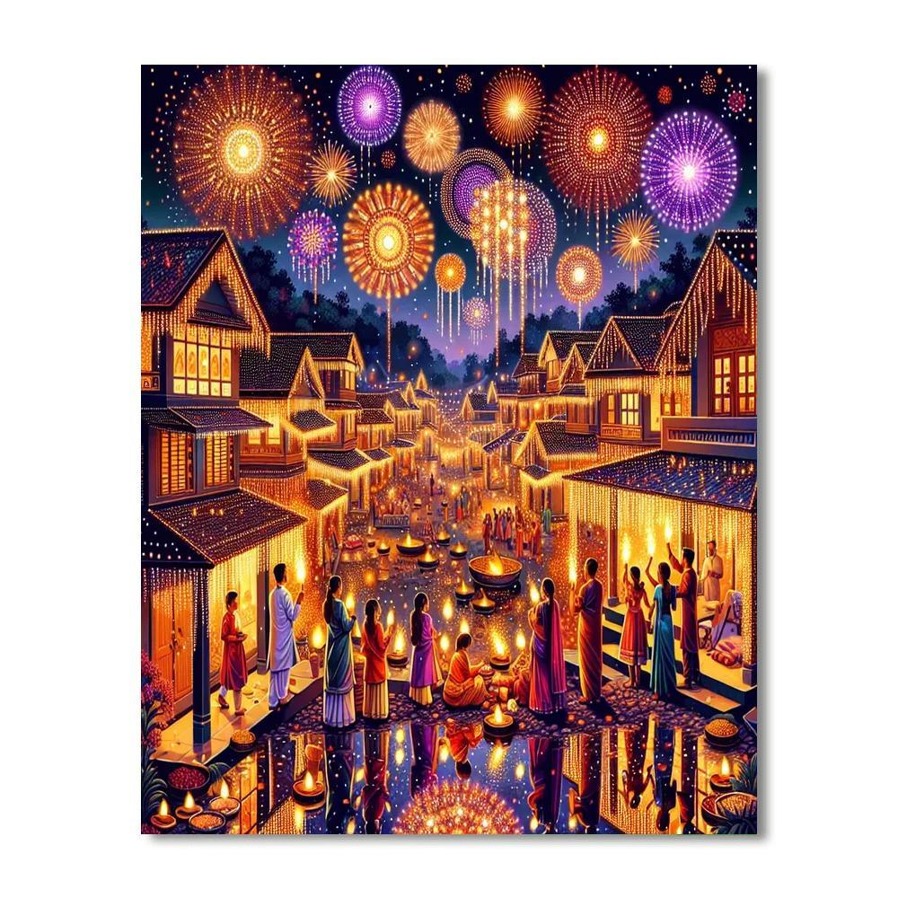 Diwali - Festival Of Lights - India Paint By Color