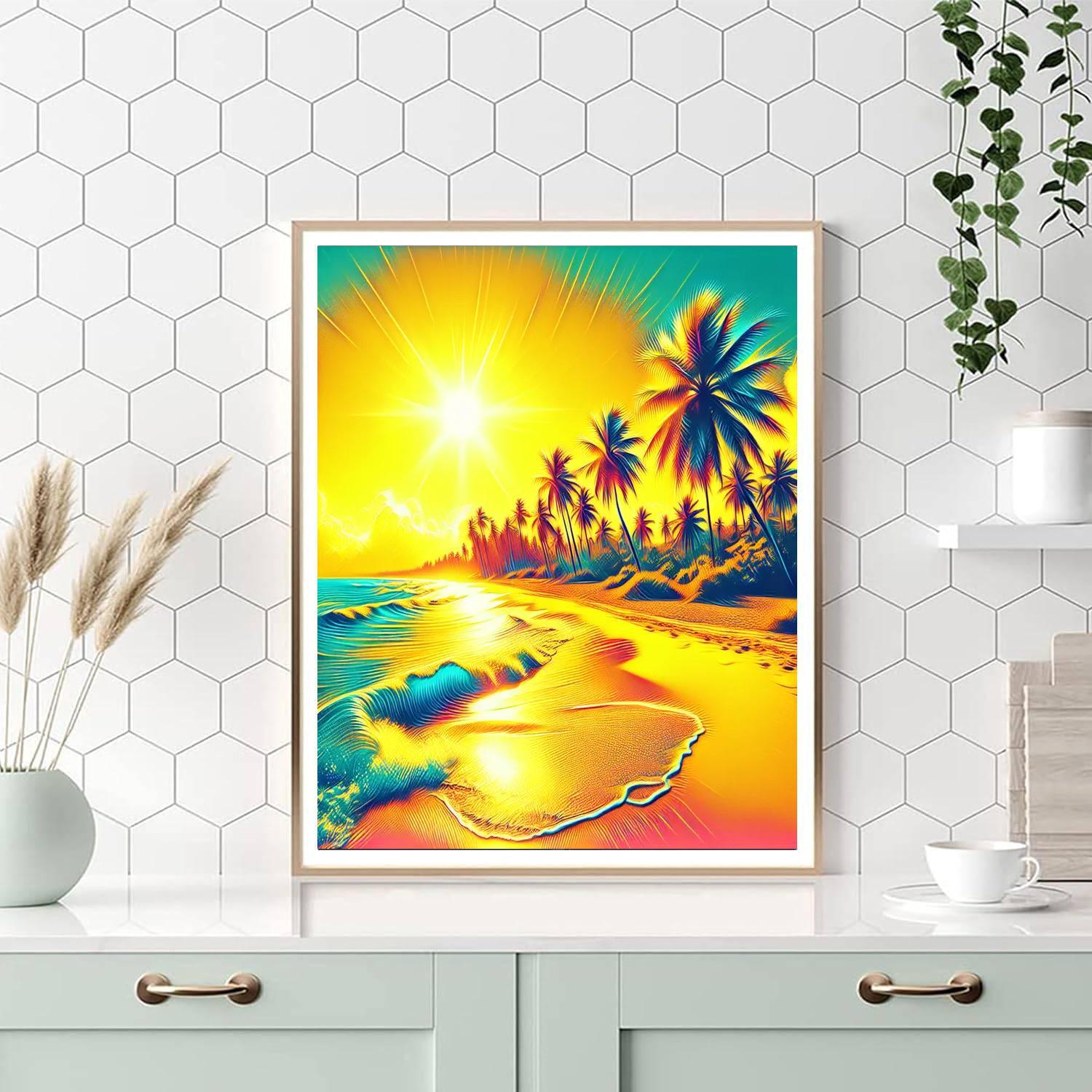 Sunny Beach Getaway Paint By Color
