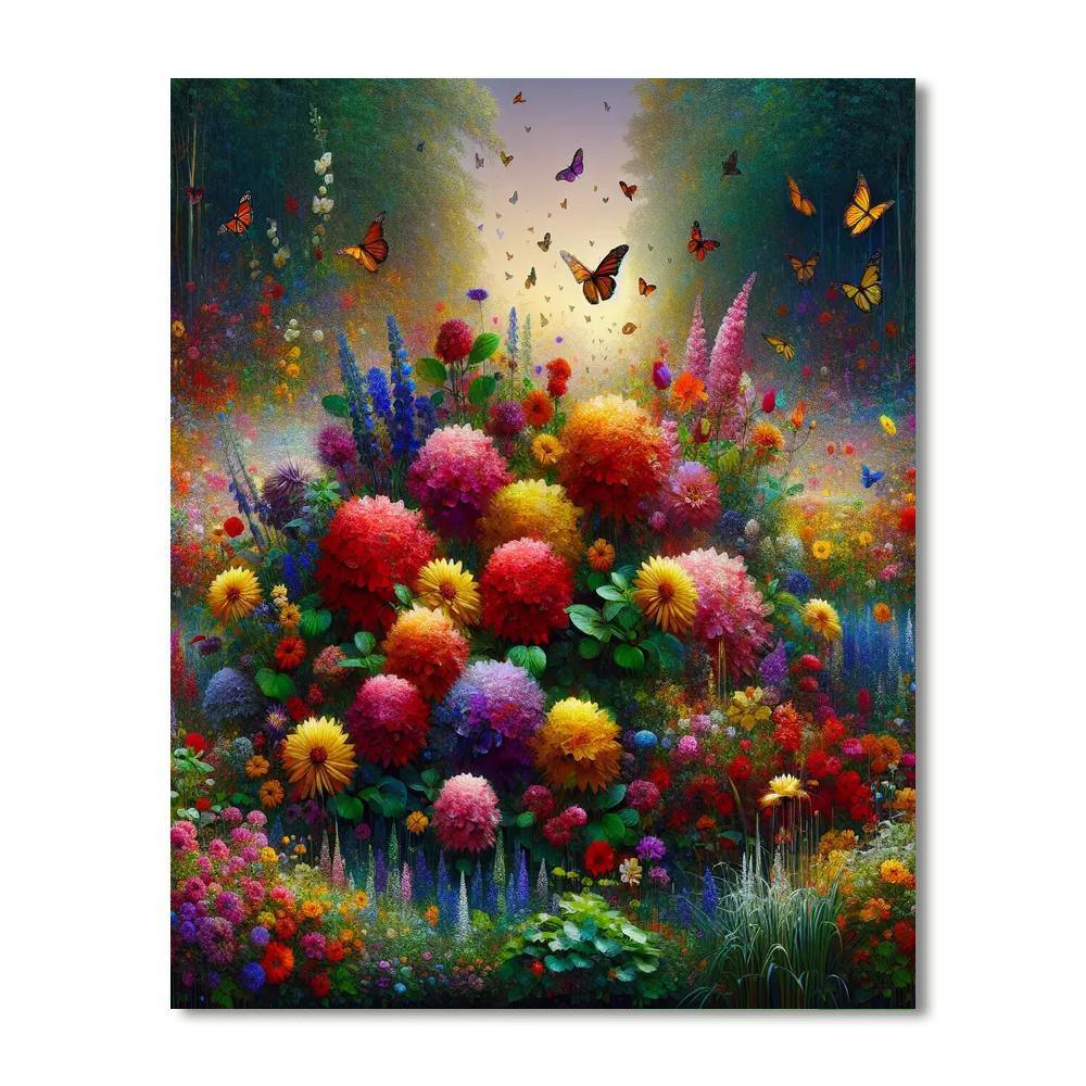 Colorful Flower Festival DIY Paint By Numbers