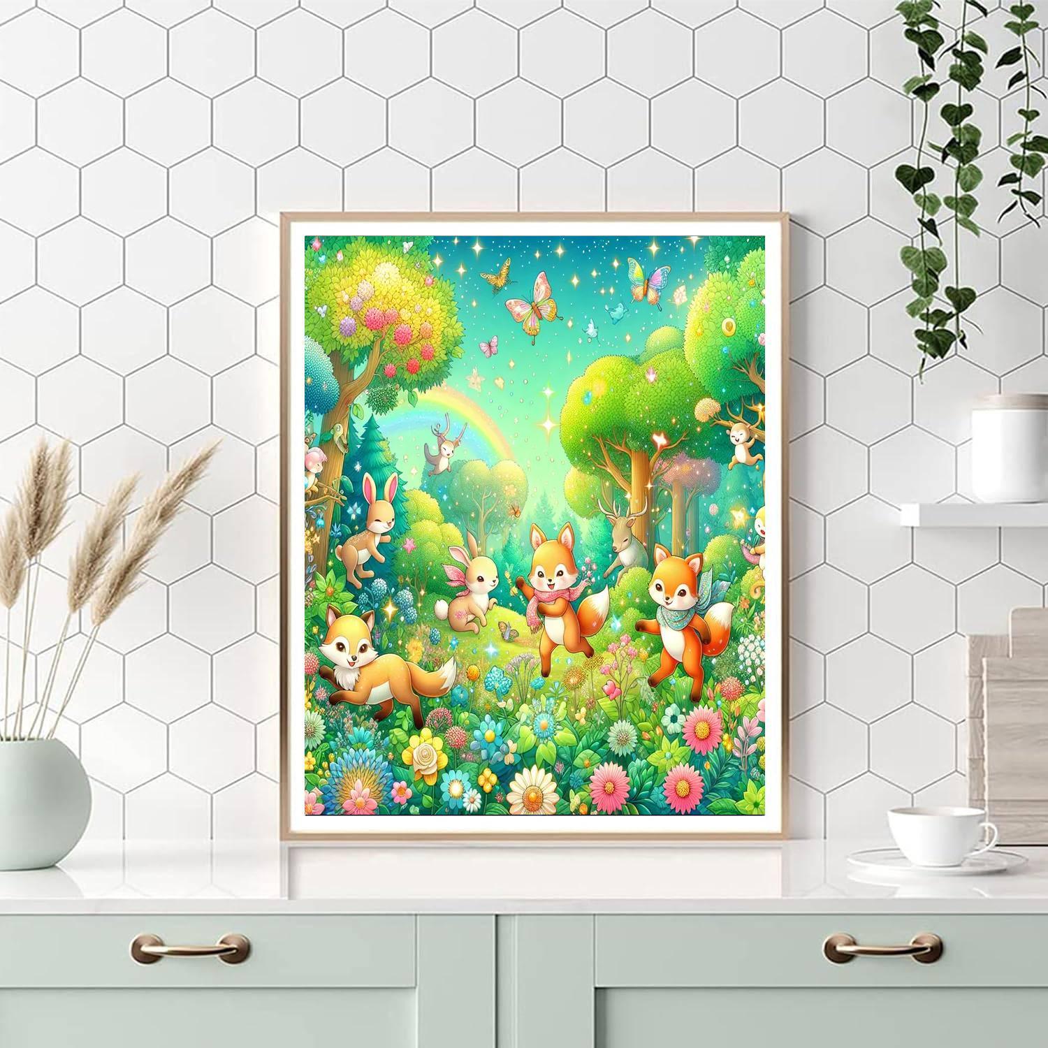 Colorful Woodland Adventure Paint By Color