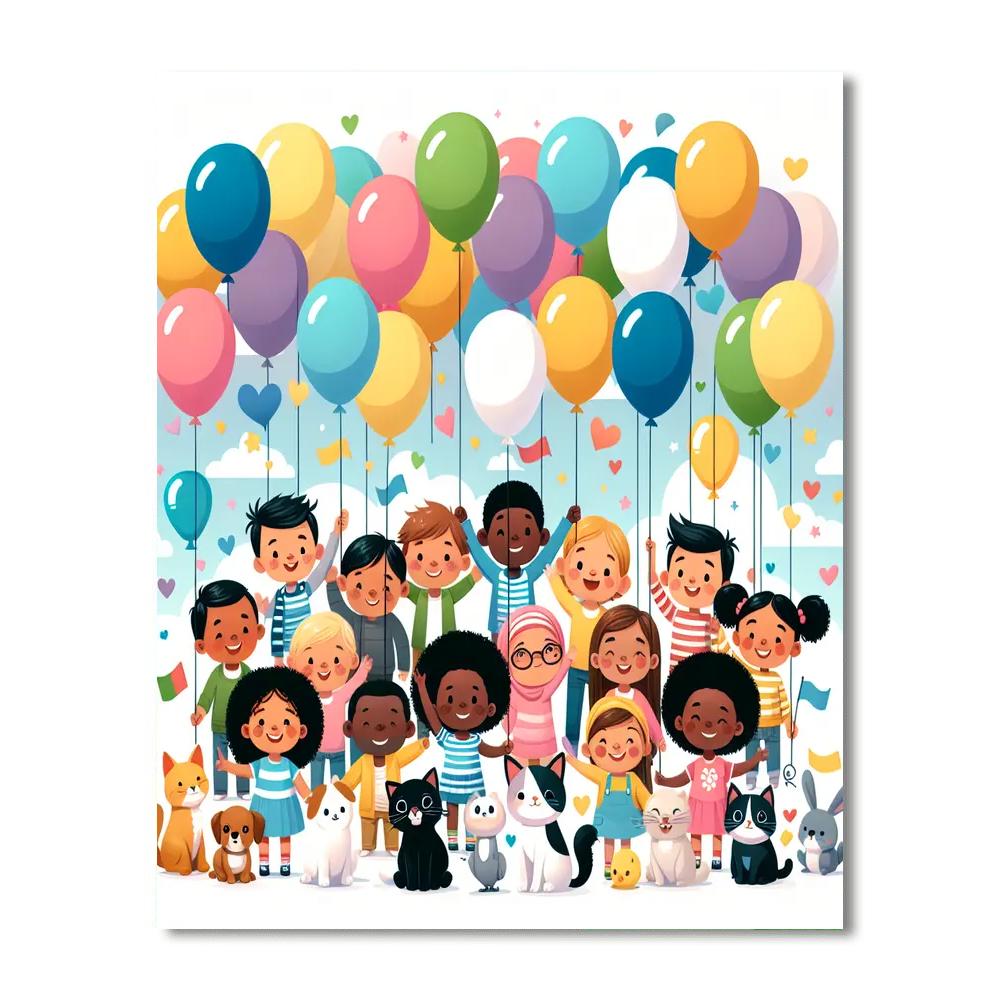 Balloon Bonanza Blast Numbered Painting Kits