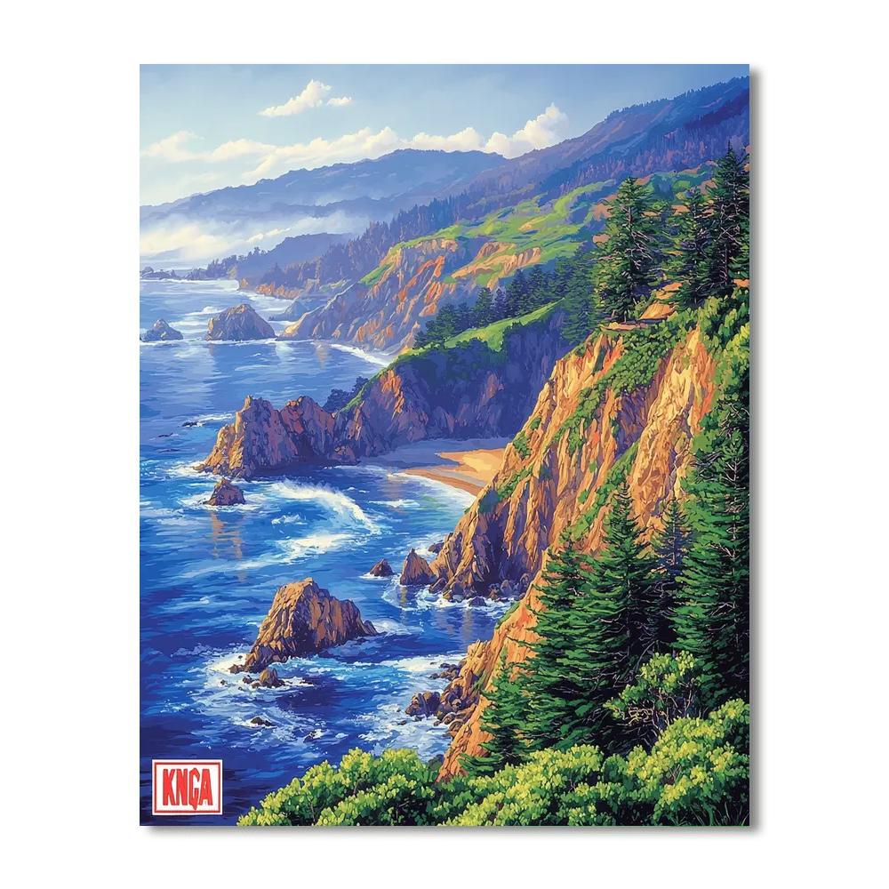 Big Sur - California, Usa Numbered Painting Kits