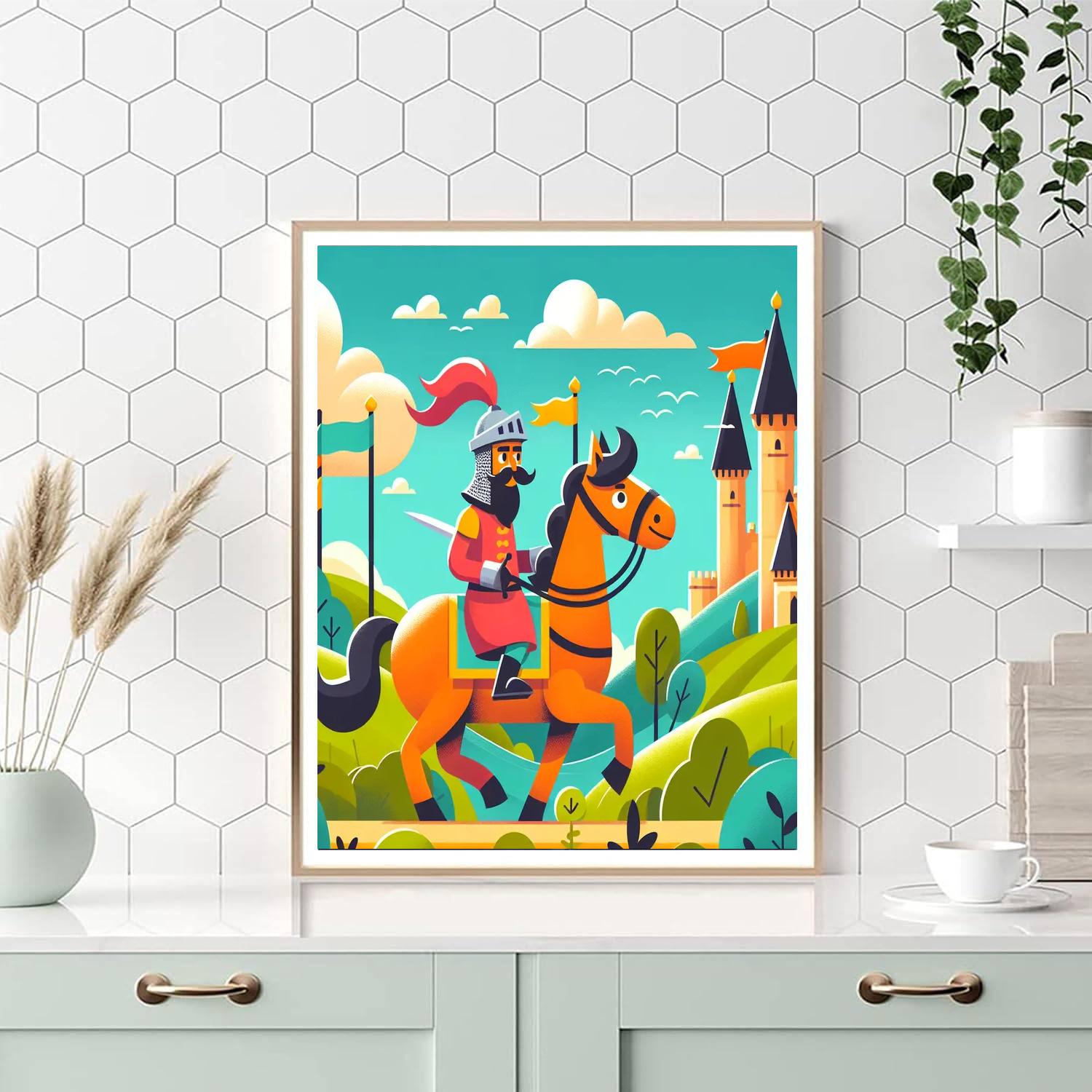 Knight's Quest For Honor DIY Paint By Numbers