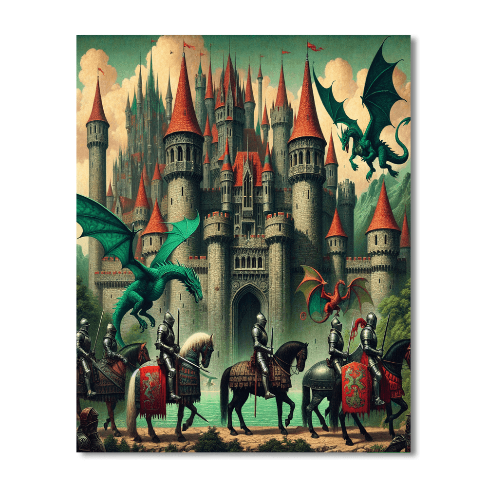 Medieval Castle Quest Paint By Color