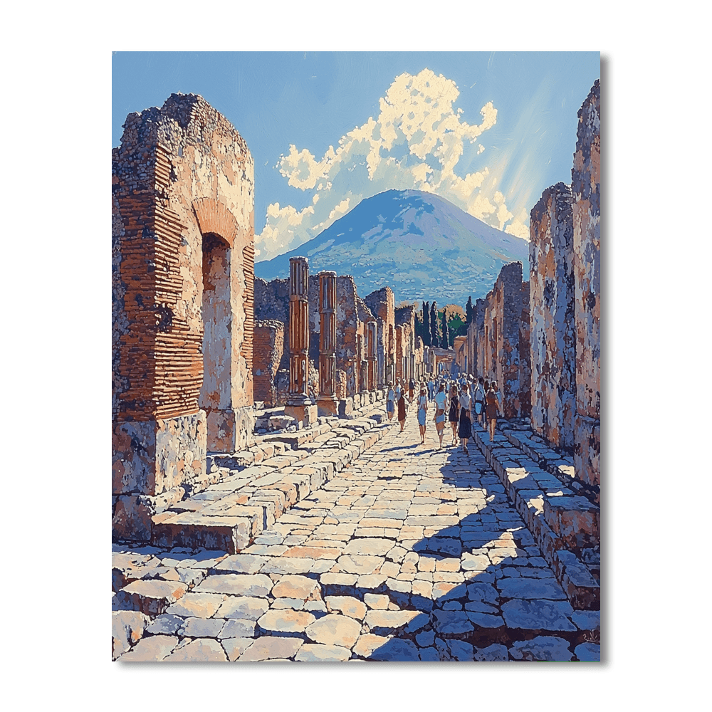 The Ruins Of Pompeii Paint By Numbers