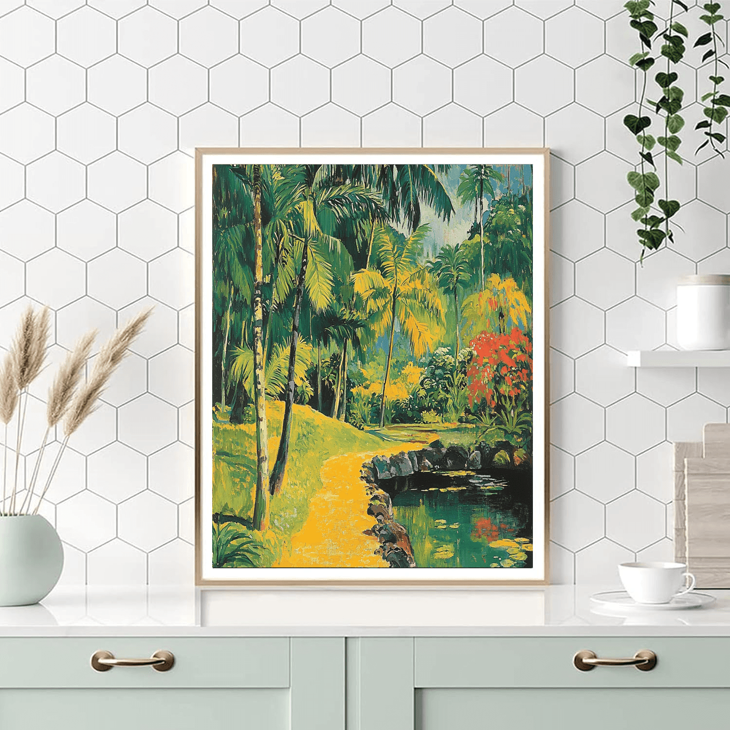 Paul Gauguin Inspired Tropical Retreat  DIY Paint By Numbers