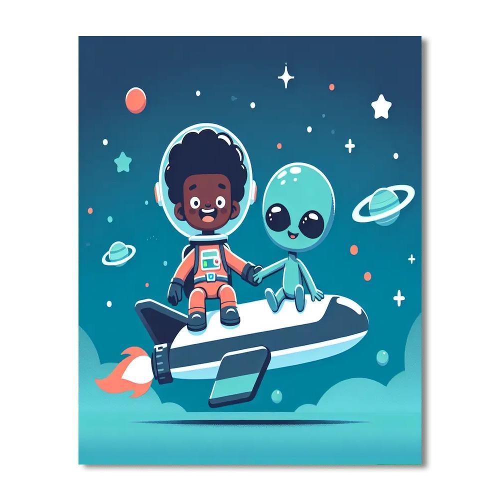 Cosmic Space Explorers Paint By Numbers Kits