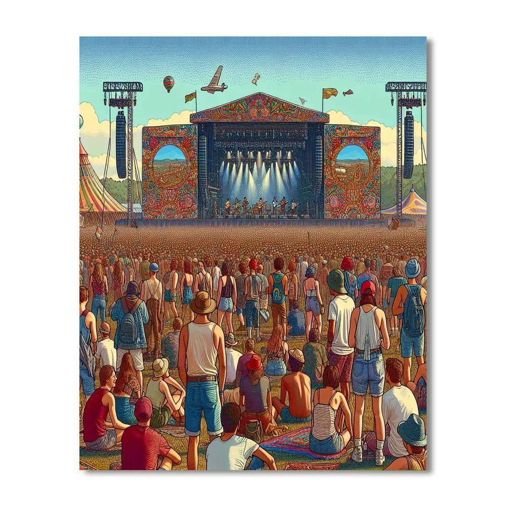 Bonnaroo Music And Arts Festival - Manchester Numbered Painting Kits