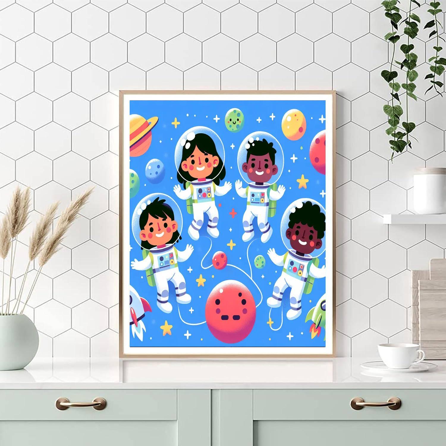 Fantasy Space Adventure Paint By Number
