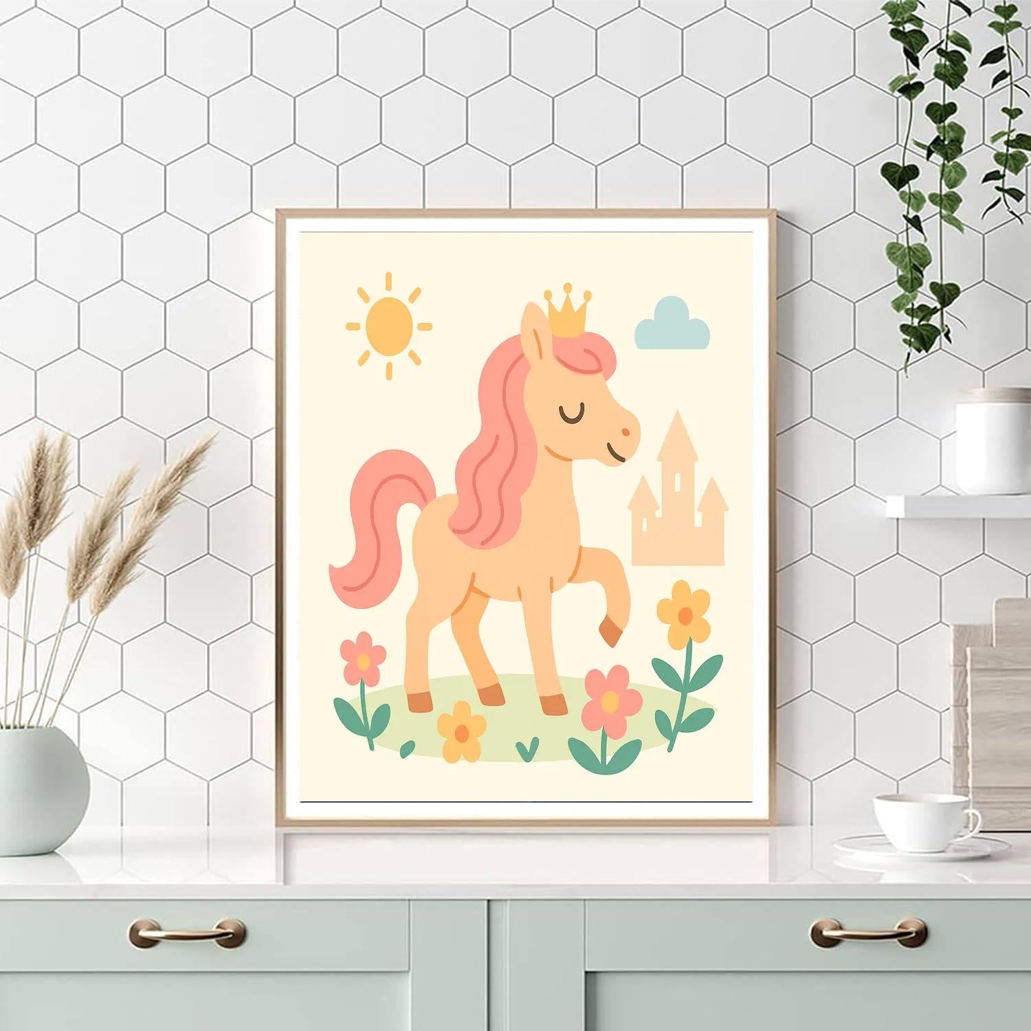 Princess Pony DIY Paint By Numbers