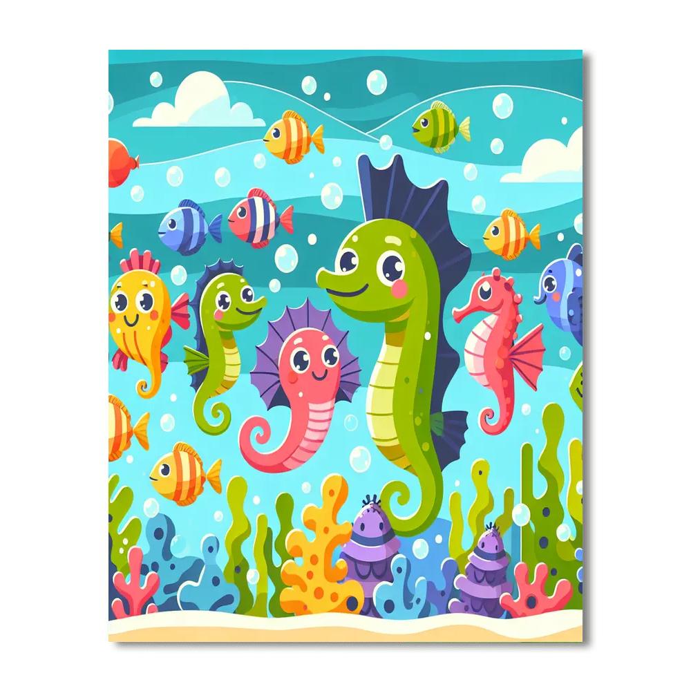 Ocean Parade Paint By Numbers Art