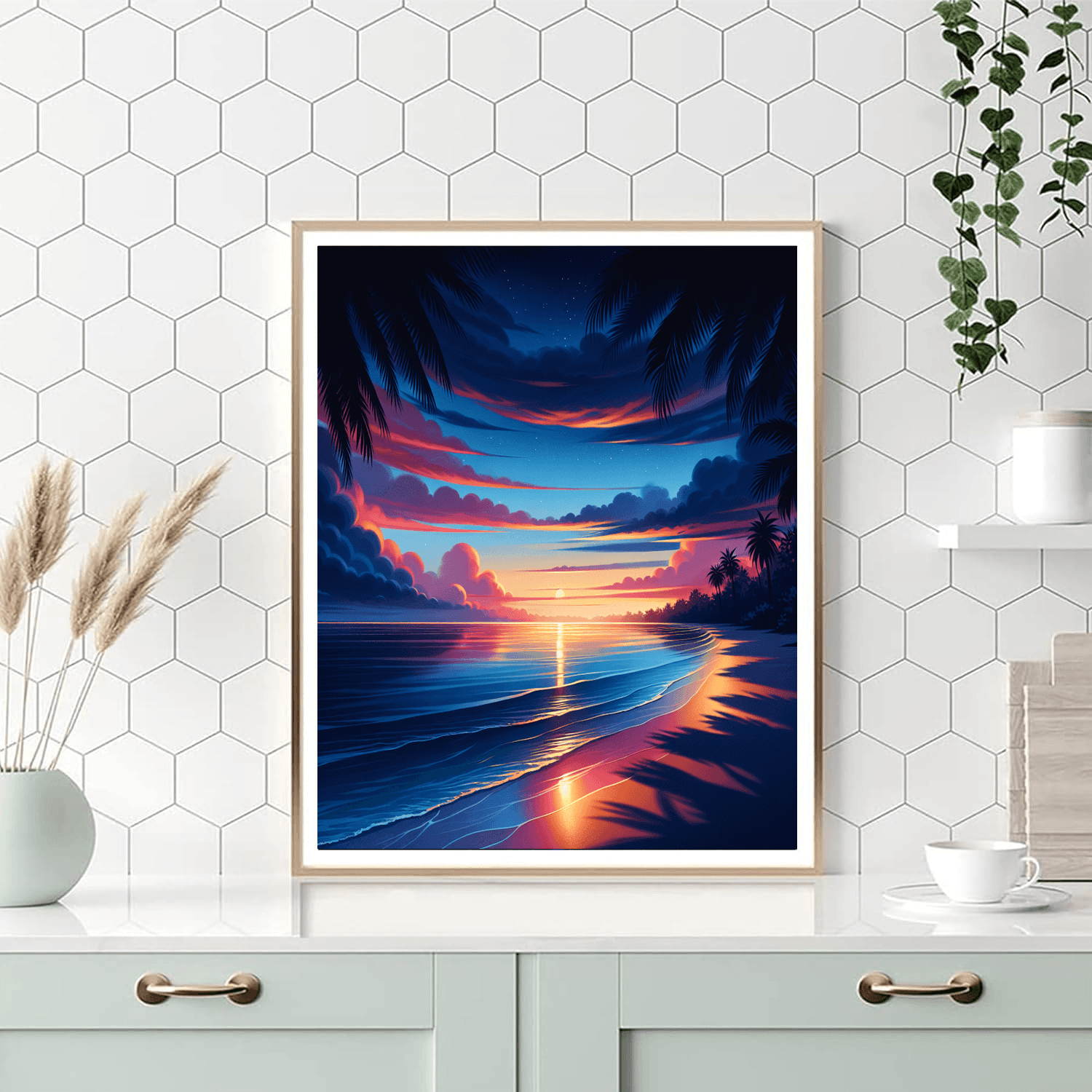 Tranquil Sunset Beach Paint By Numbers