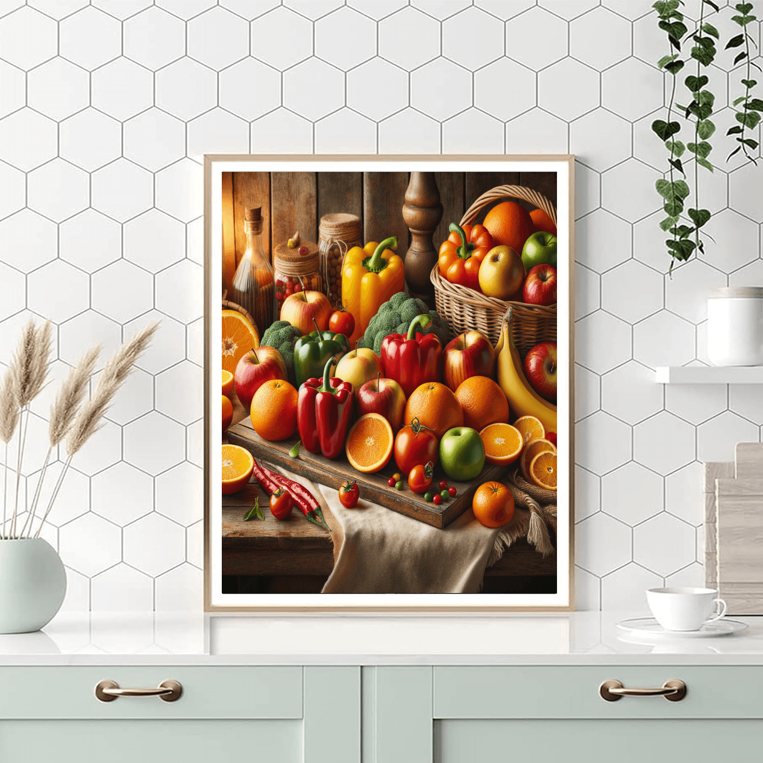 Joyful Farm Fresh Produce Painting Number Kit