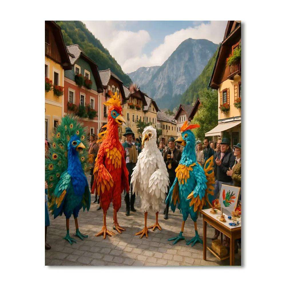 Feather Festival - Austria Paint By Numbers Art