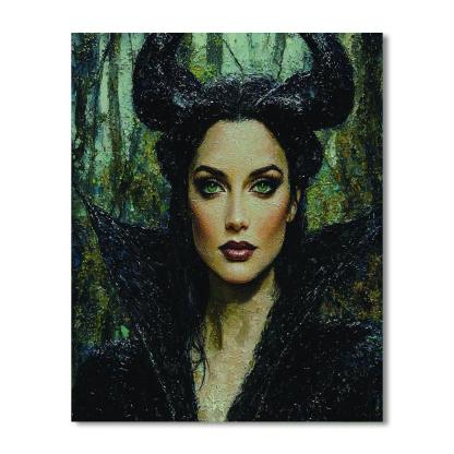 Angelina Jolie: Wielding The Mystique Of Maleficent Numbered Painting Kits
