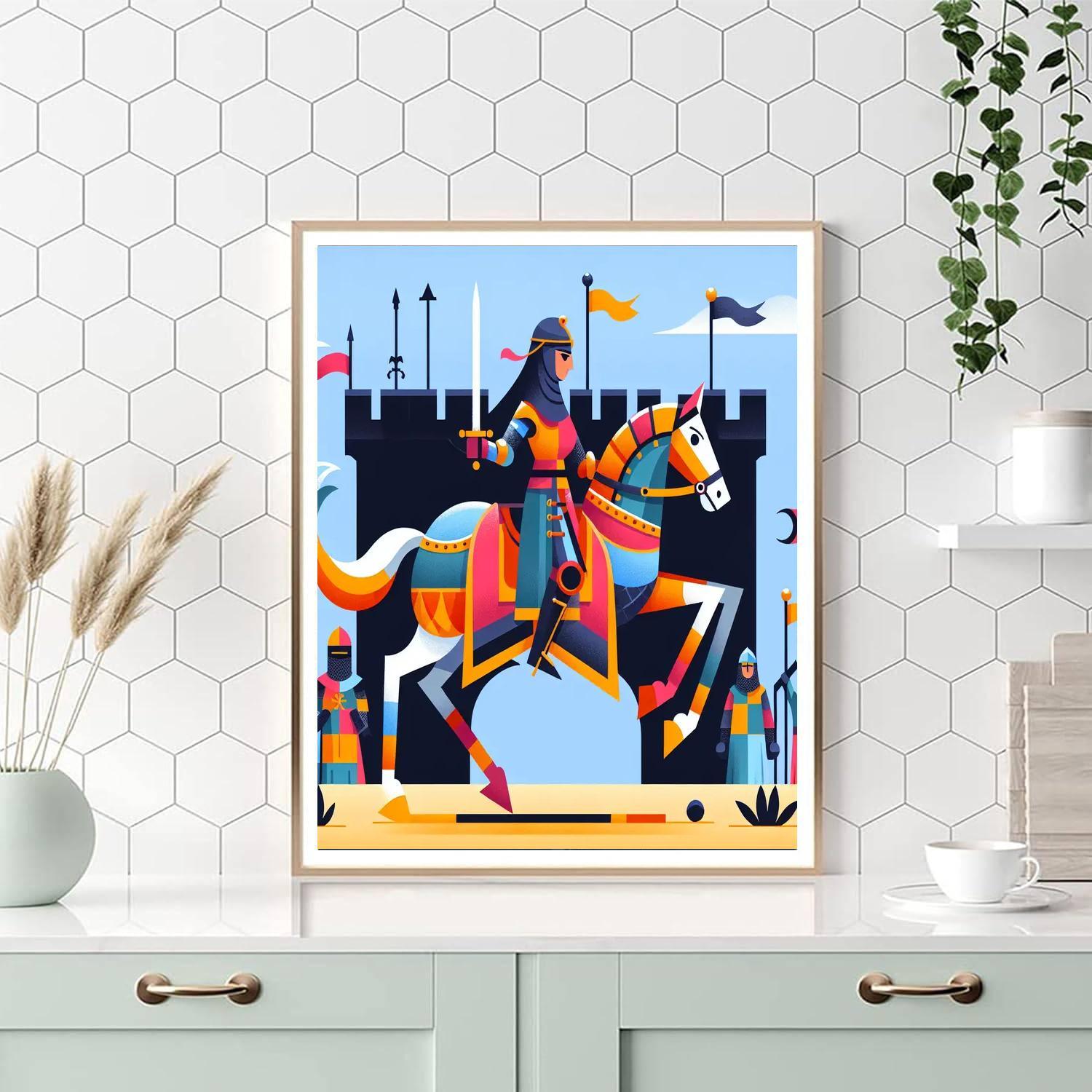 Royal Knight's Tournament Paint By Numbers Art