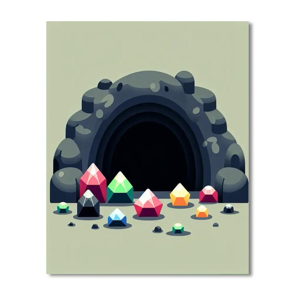 Mysterious Cave Number Painting