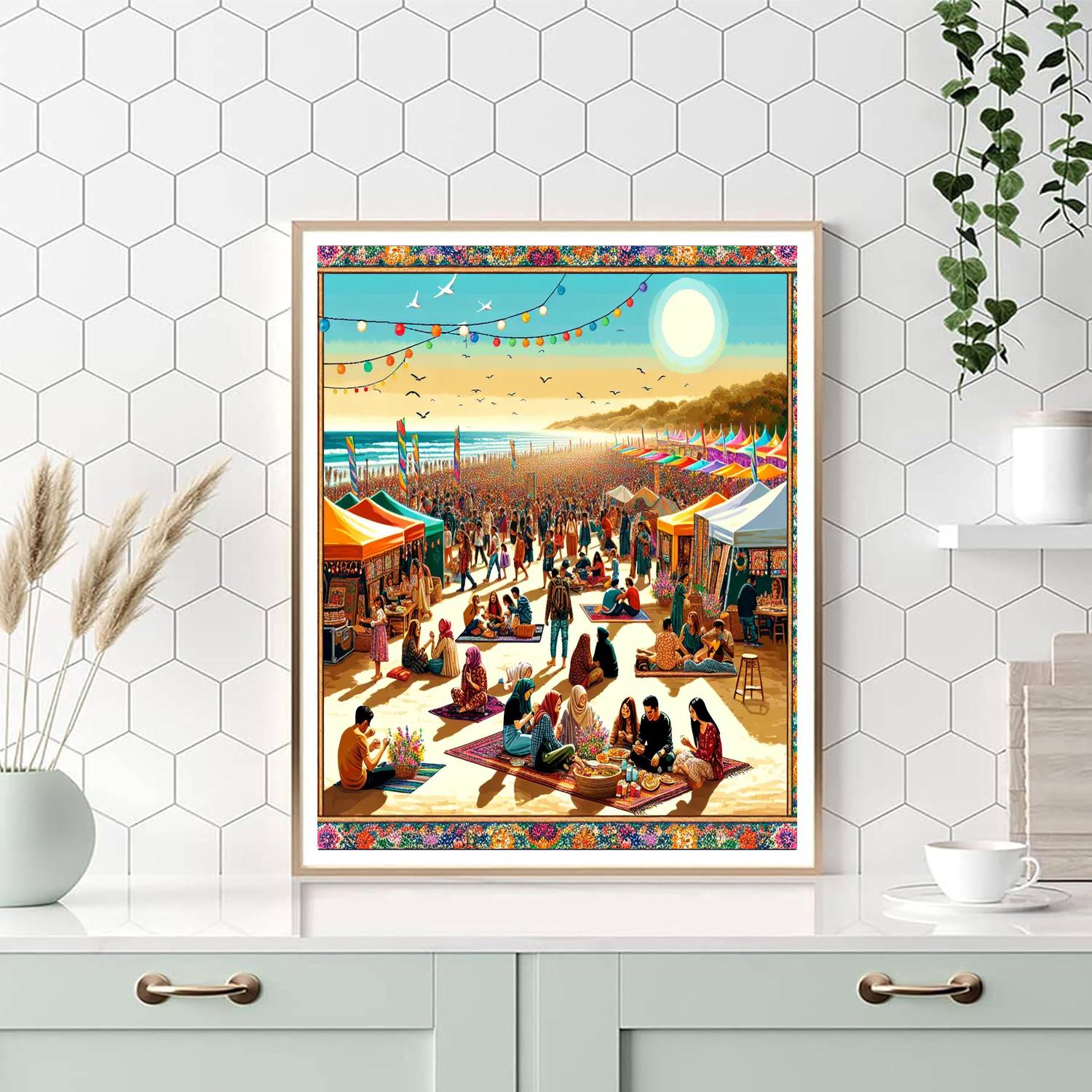 Saadiyat Beach Festival - Uae Number Painting