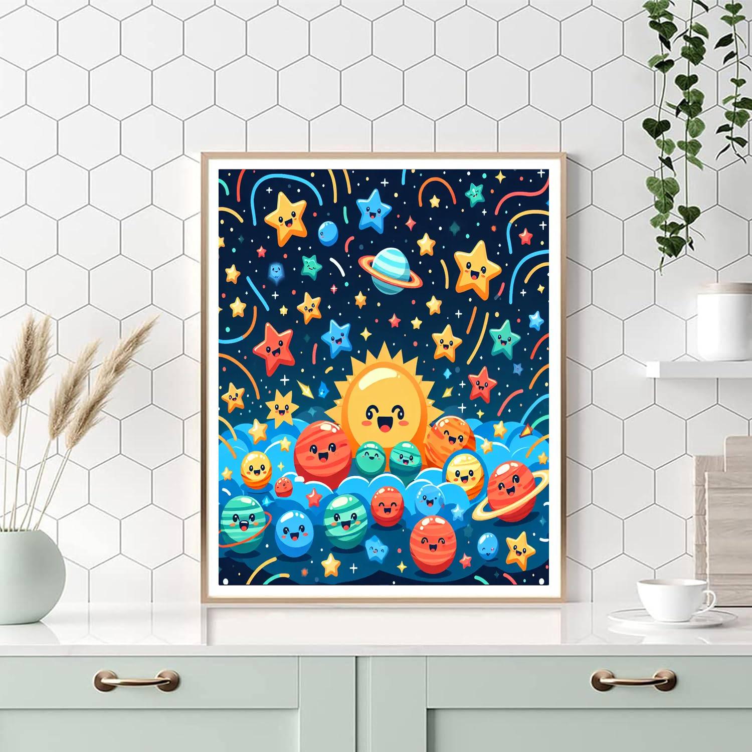 Galactic Friendship Festival Paint By Numbers