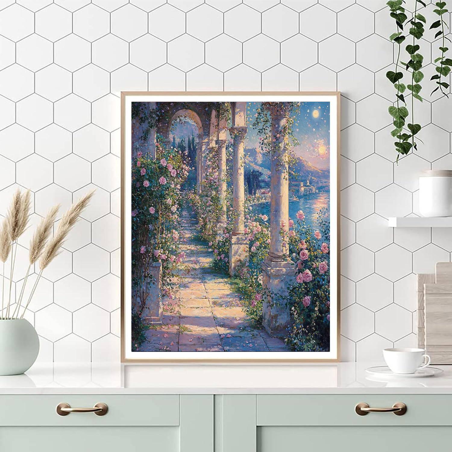 Lawrence Alma-Tadema Inspired Astral Blossom Serenity  Painting By Numbers Kit