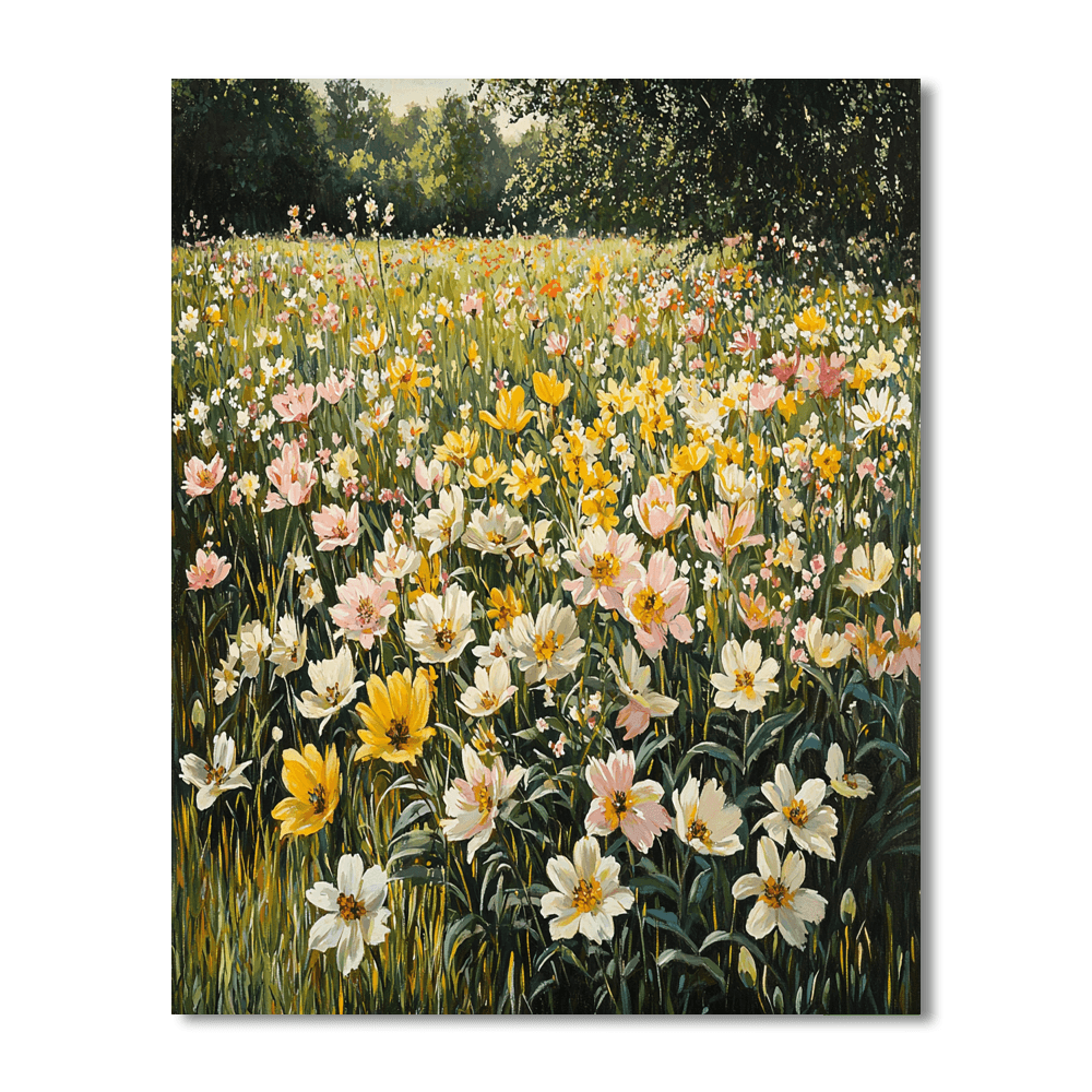 John Singer Sargent Inspired Peaceful Meadow Afternoon  Paint By Color