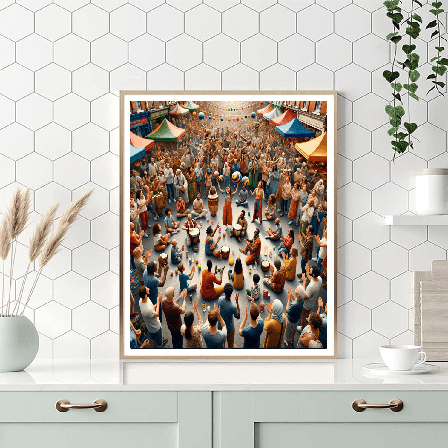 Kingston Buskers Festival Number Painting