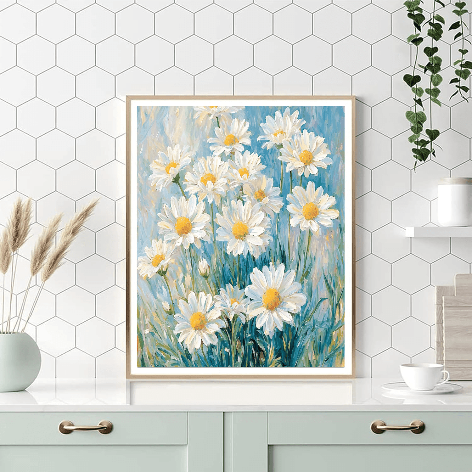 Pierre-Auguste Renoir Inspired Dreamy Daisies  Paint By Numbers Art