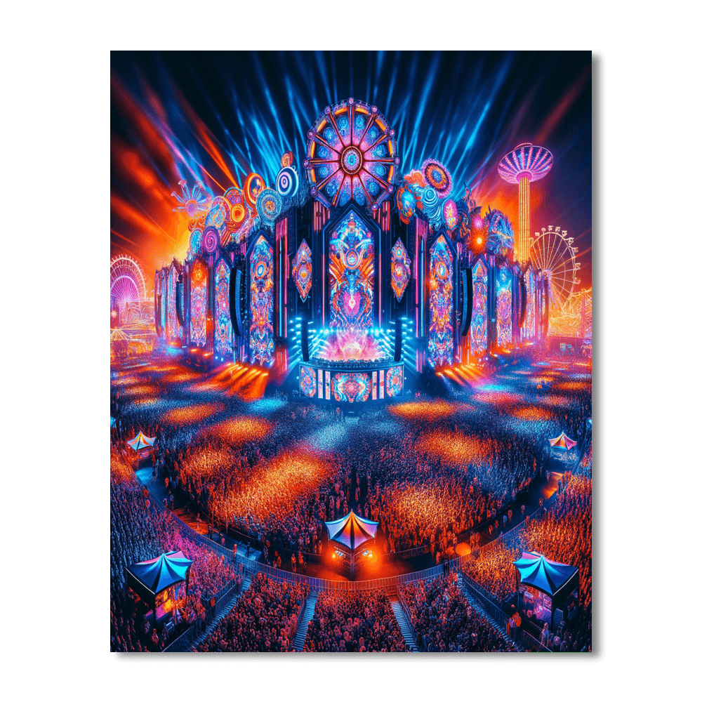 Electric Daisy Carnival - Usa Paint By Color
