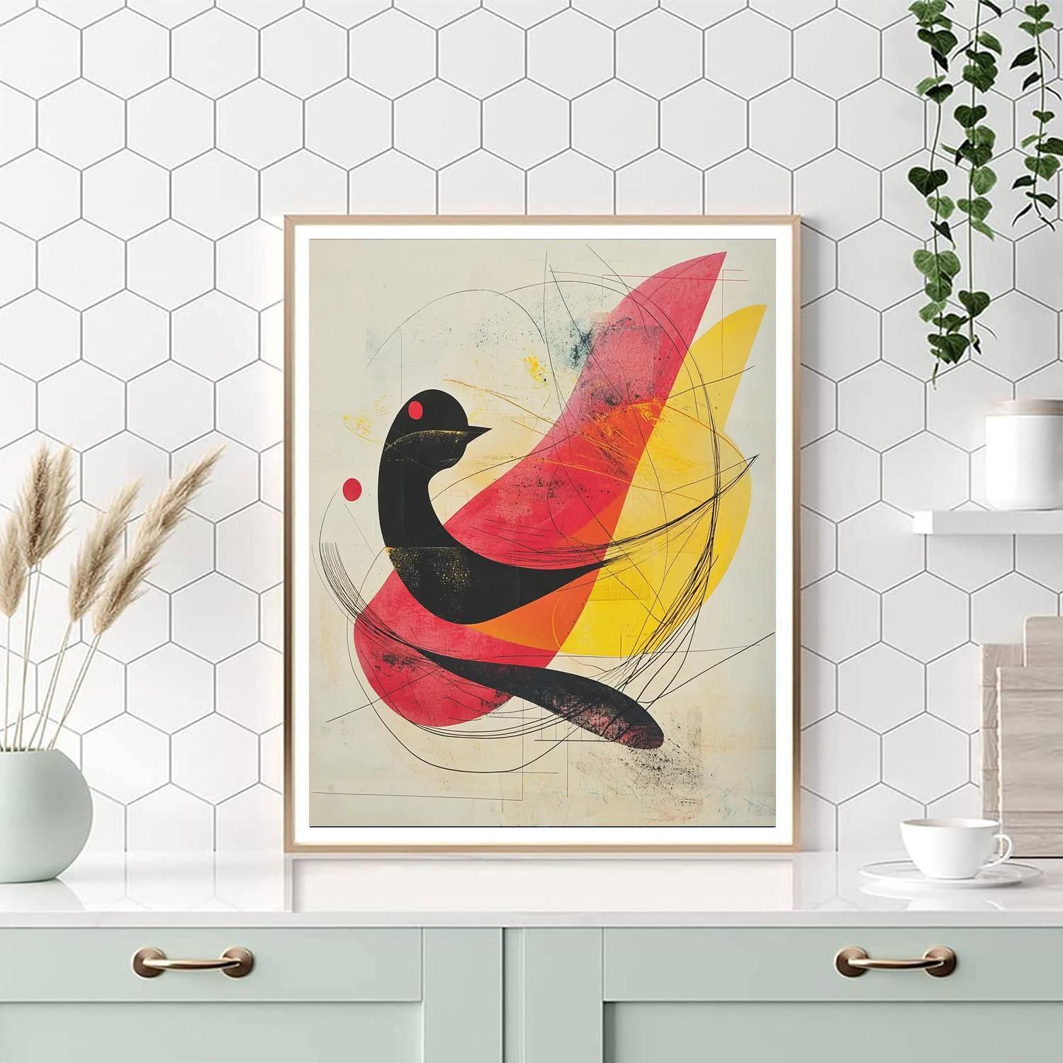 Joan Miró Inspired Organic Symphony  Numbered Painting Kits