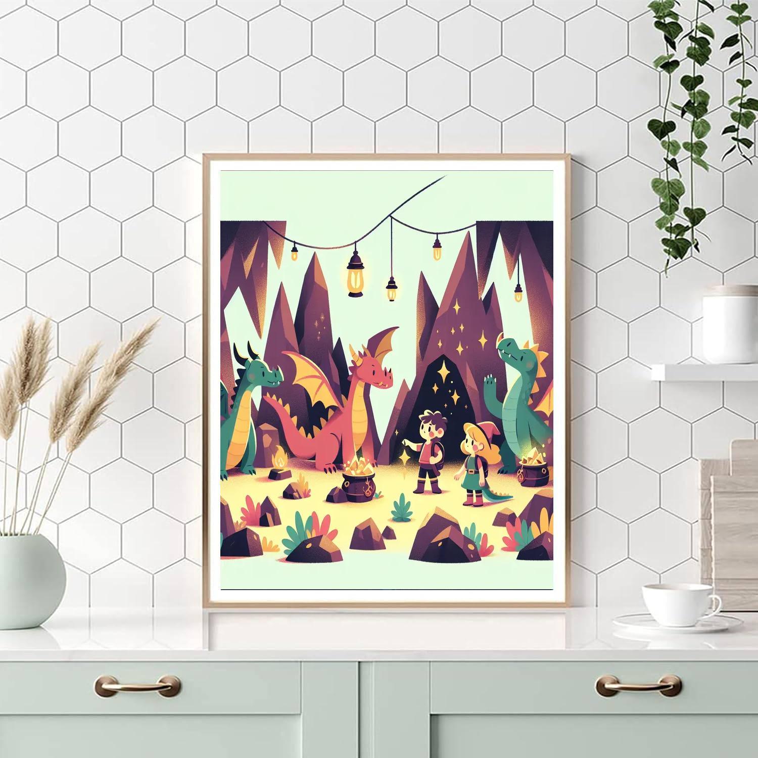 Mystical Dragon Lair Paint By Number