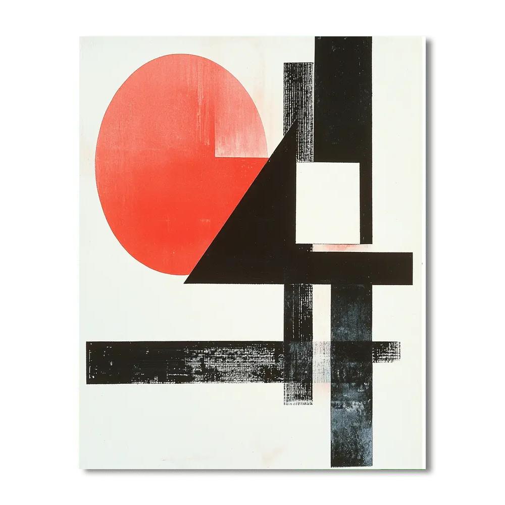 Kazimir Malevich Inspired Symphonic Abstraction  Paint By Color