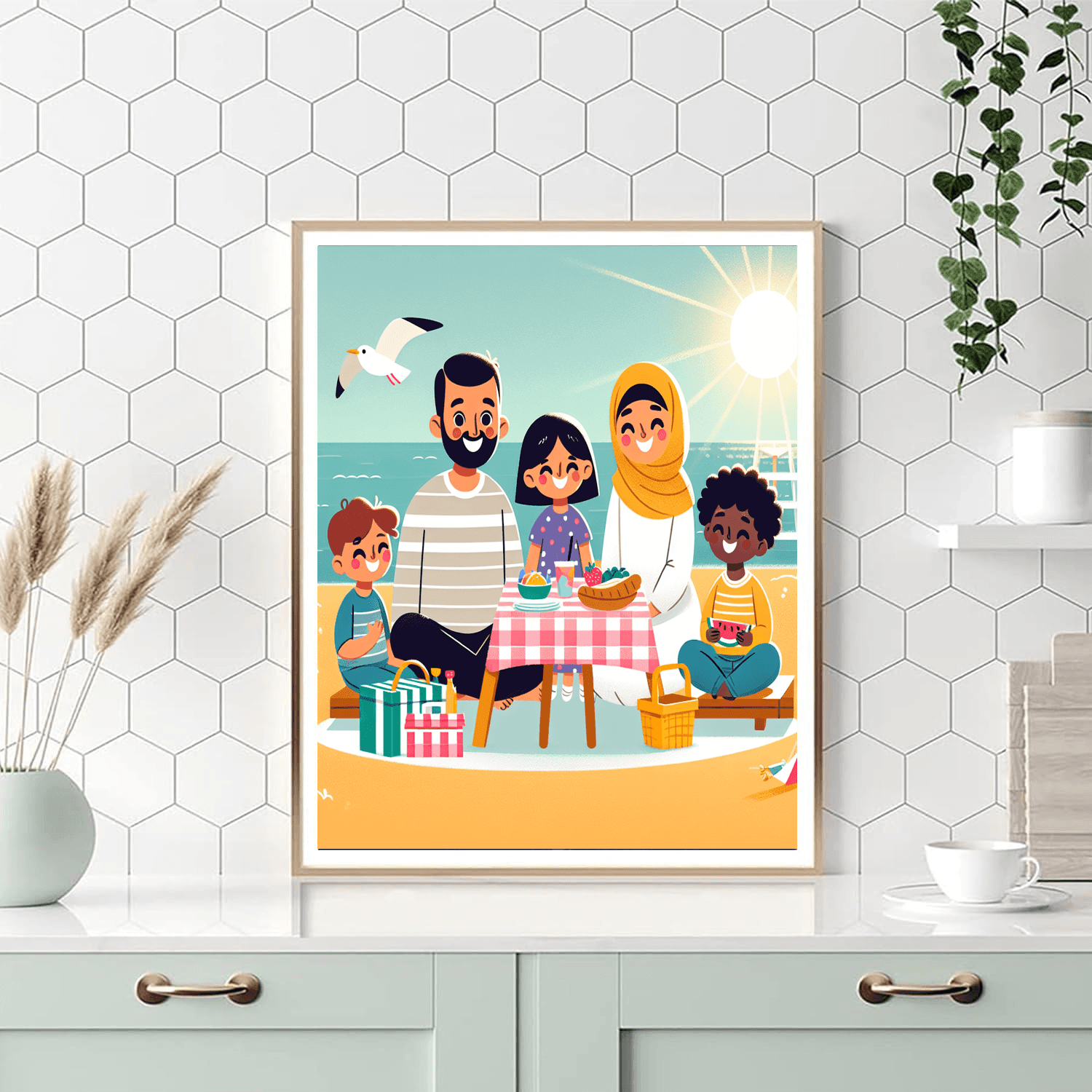 Seaside Picnic Day Paint By Number