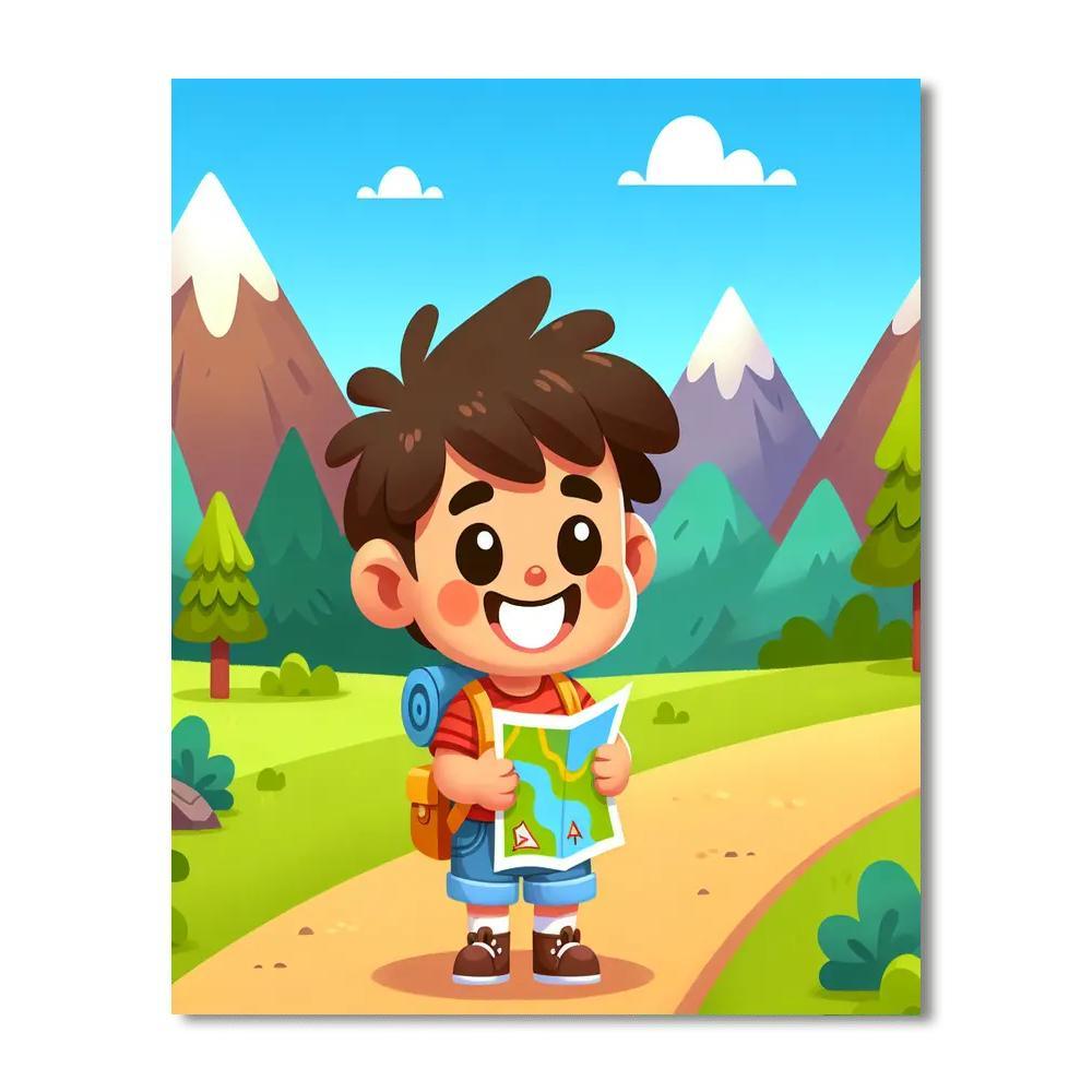 Little Explorer Adventures Painting Number Kit