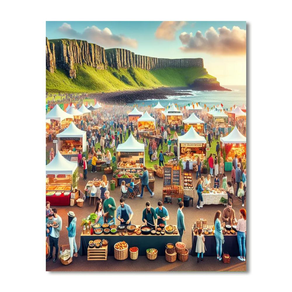Giant's Causeway International Food Festival Painting Number Kit