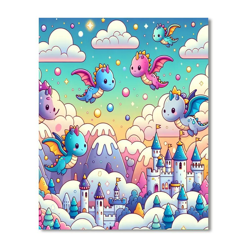 Dreamy Dragon Delight Numbered Painting Kits