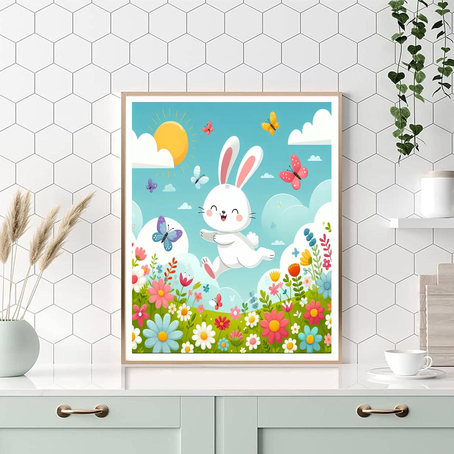 Hopping Rabbit Numbered Painting Kits