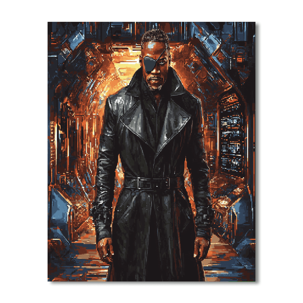Samuel L. Jackson: The Unyielding Voice Of Fury Painting By Numbers Kit