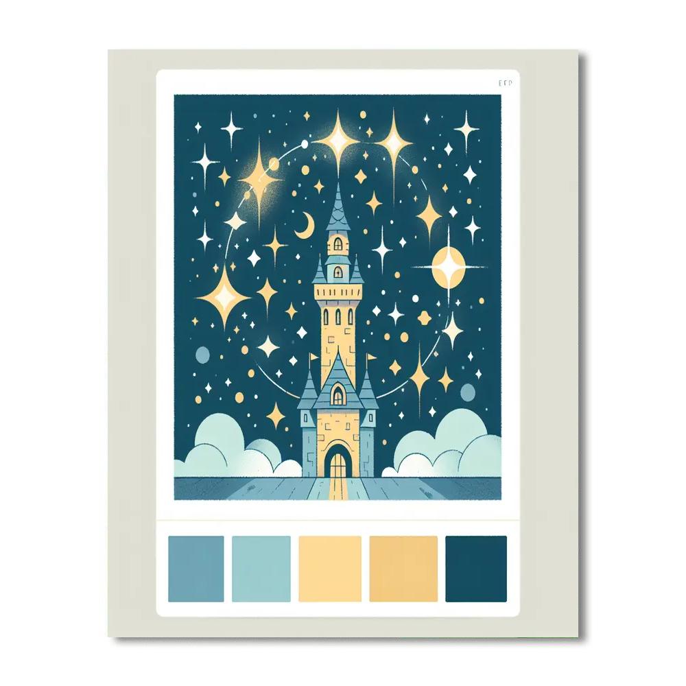 Twinkling Twinkle Tower Number Painting
